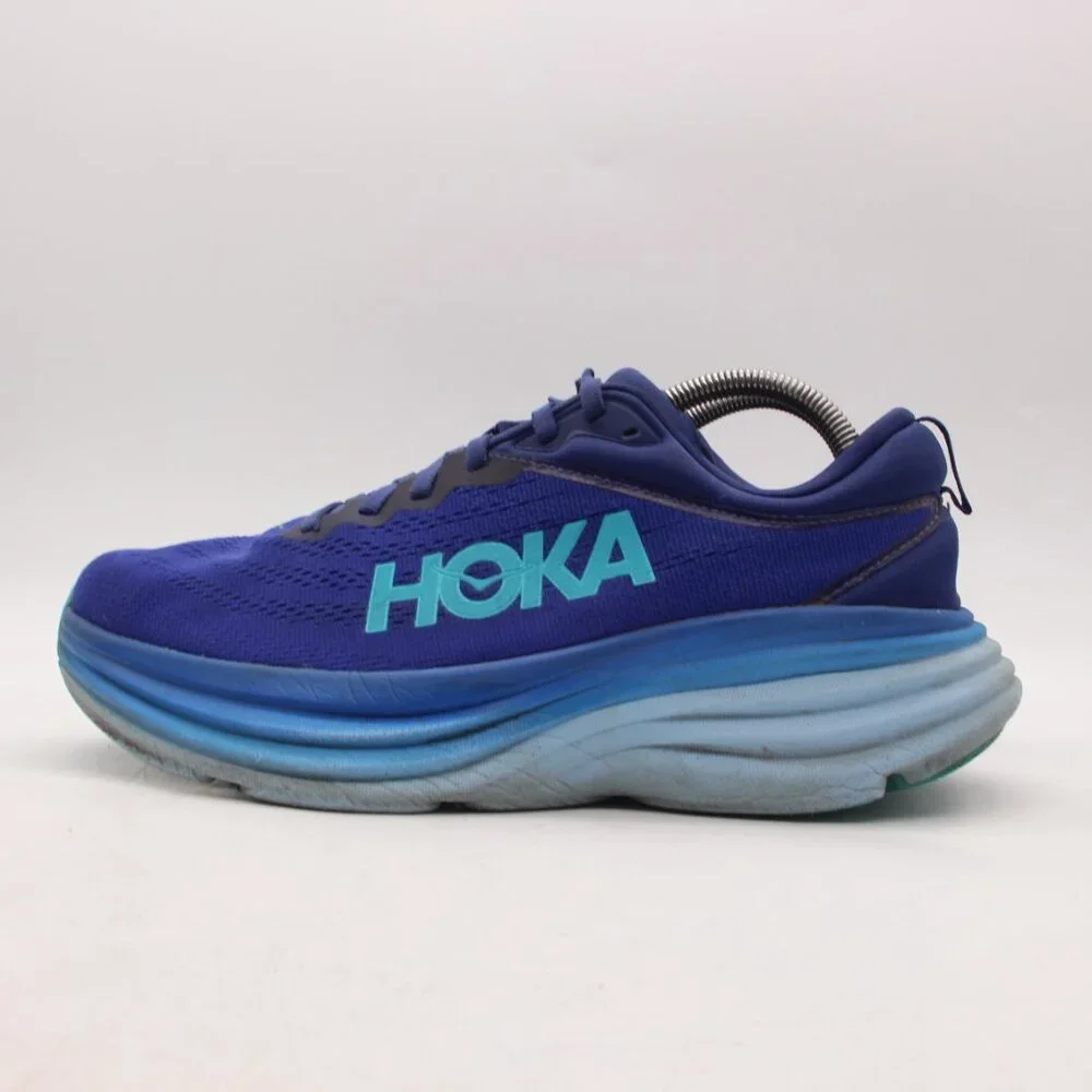 Hoka One One Bondi 8 Mens 9.5 (D) Blue Running Shoes Sneakers 1123202 BBBG - Picture 4 of 12